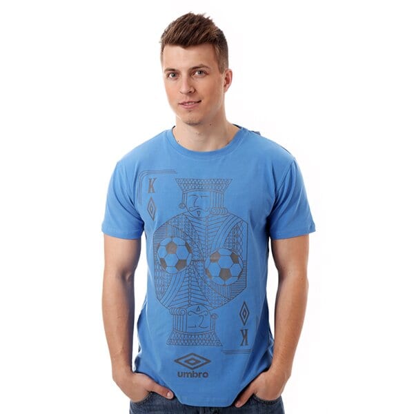 Koszulka męska UMBRO  T-SHIRT NIKITTA ul14tsm15001 kolor niebieski