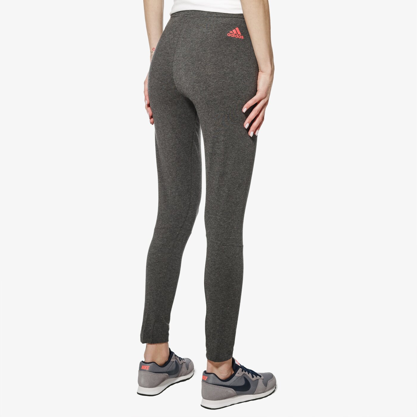 Spodnie dresowe damskie ADIDAS LEGGINGS ESS LIN cf8869 kolor szary