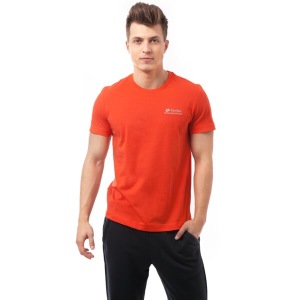 Koszulka męska LOTTO T-SHIRT BRETT BS r4612 kolor pomarańczowy