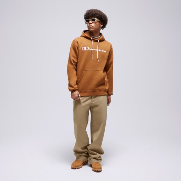 Bluza męska CHAMPION BLUZA Z KAPTUREM HOODED SWEATSHIRT 219203ms531 kolor musztardowy
