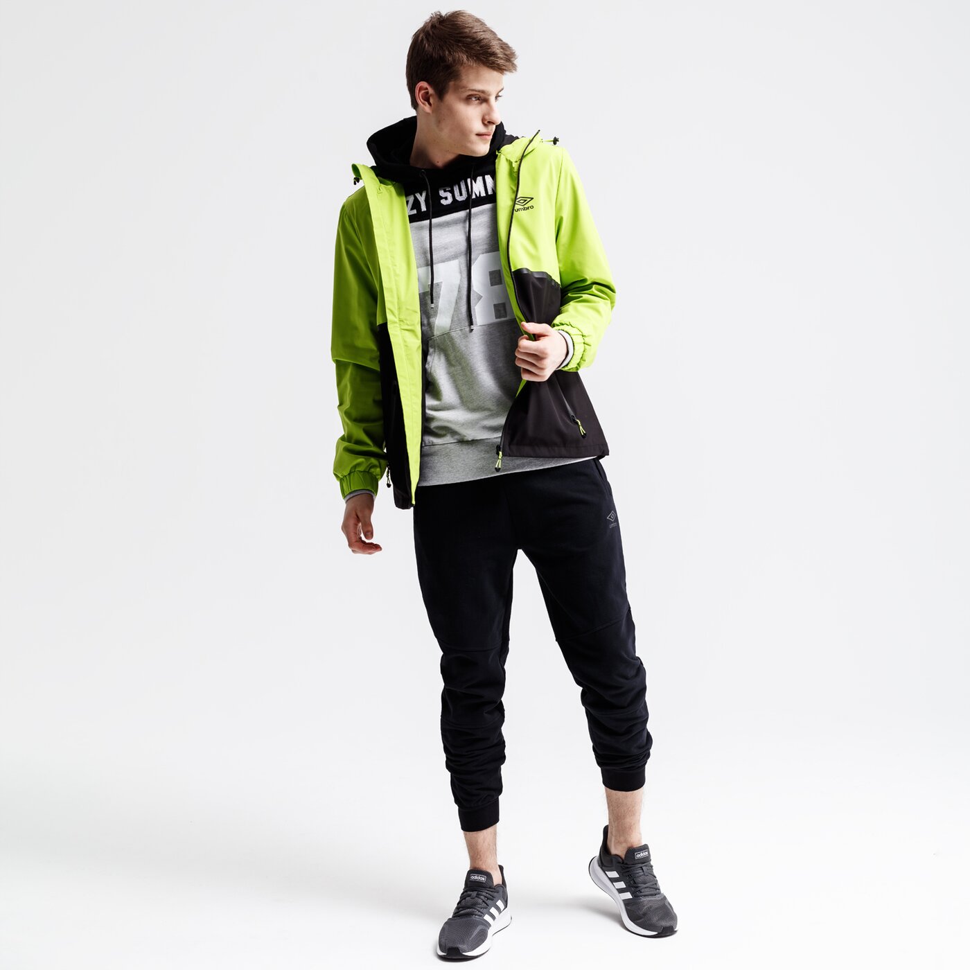 Kurtka przejściowa męska UMBRO KURTKA SETAR ul19kum22001 kolor zielony