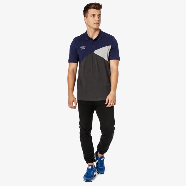 Koszulka polo męska UMBRO POLO CUT AND SEW 65127u-hku kolor multicolor
