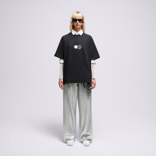 S.NOW JOB SIZEER T SHIRT “WHO MADE WHO”-BLACK si123tsu50002 kolor czarny