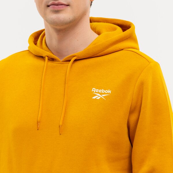 Bluza męska REEBOK BLUZA RI LEFT CHEST LOGO HOOD hj9940 kolor żółty
