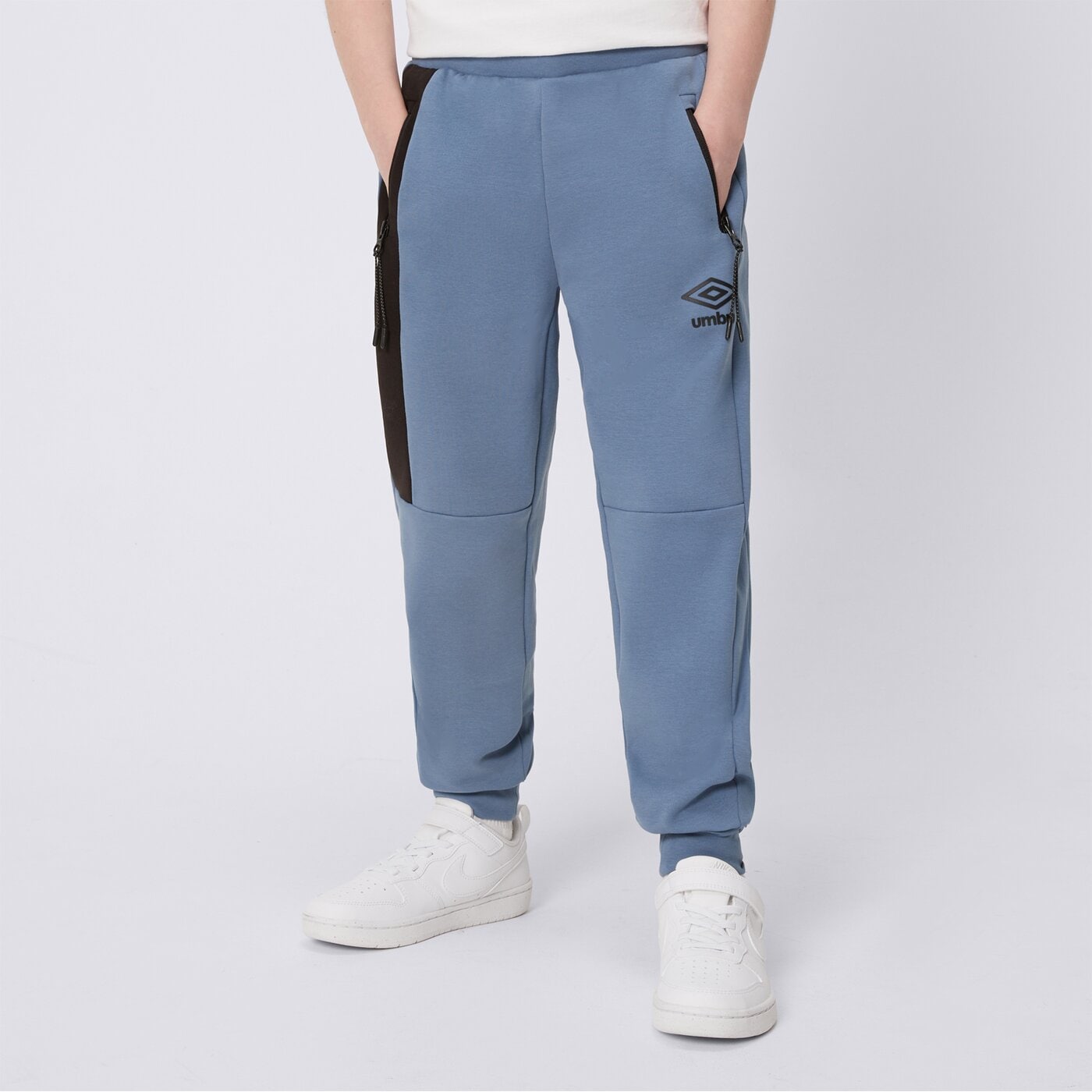 Spodnie dziecięce UMBRO SPODNIE ANDY JR ul125spmj0102 kolor niebieski