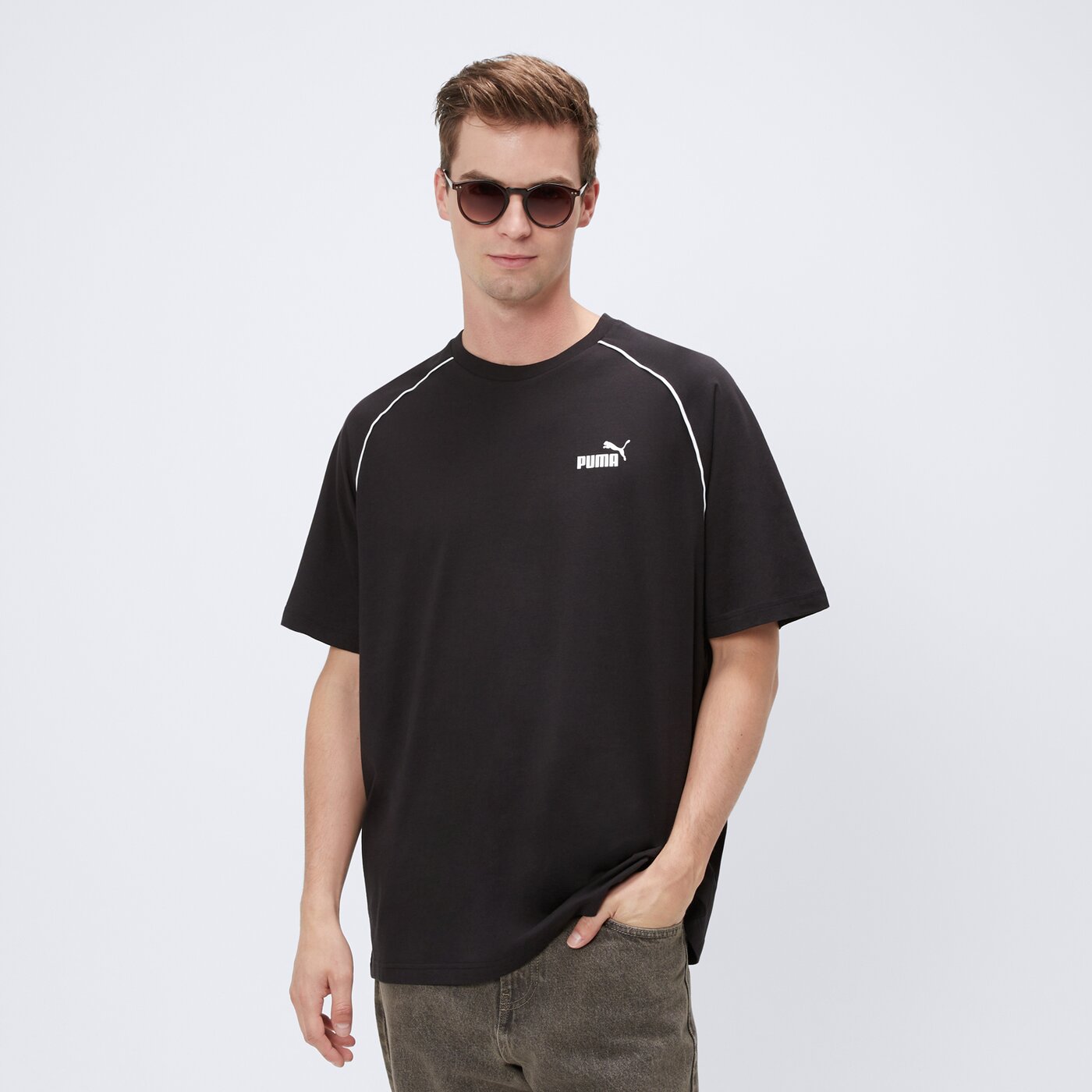 Koszulka męska PUMA T-SHIRT PUMA SPORT 68461601 kolor czarny