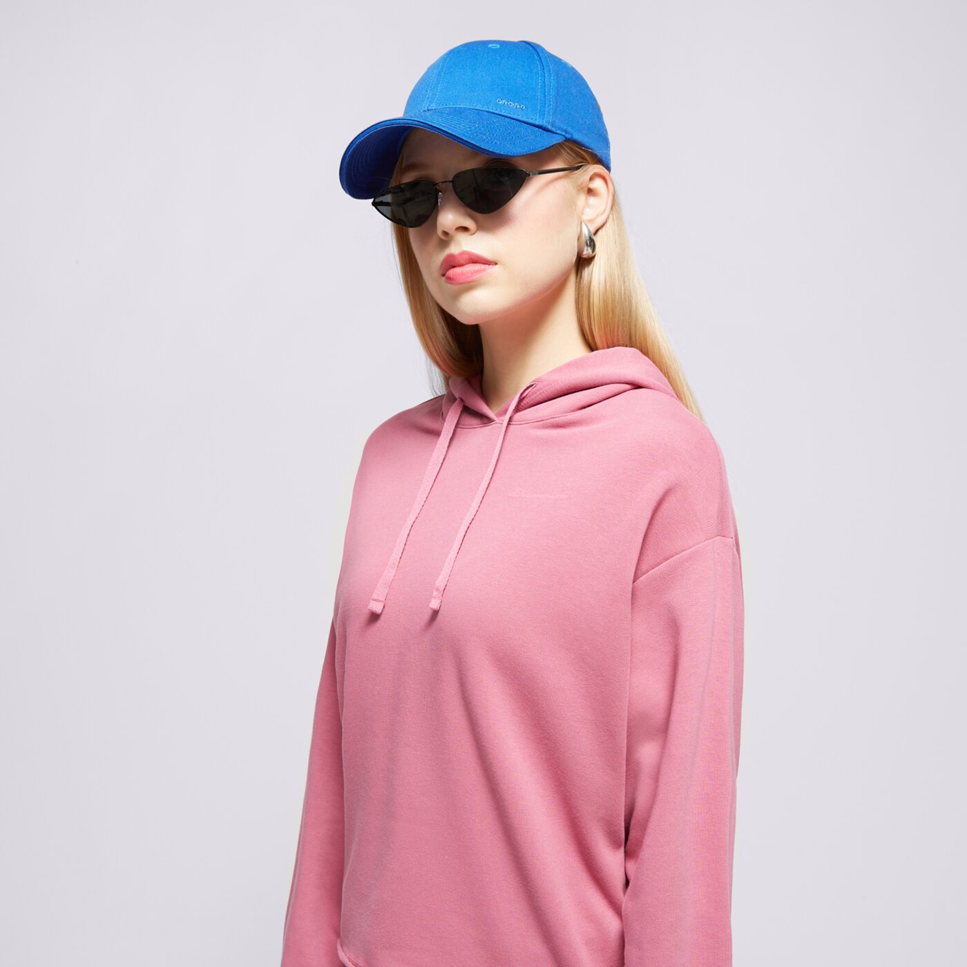 Bluza damska CHAMPION BLUZA Z KAPTUREM HOODED MINIMALIST RESORT 117240ps186 kolor różowy