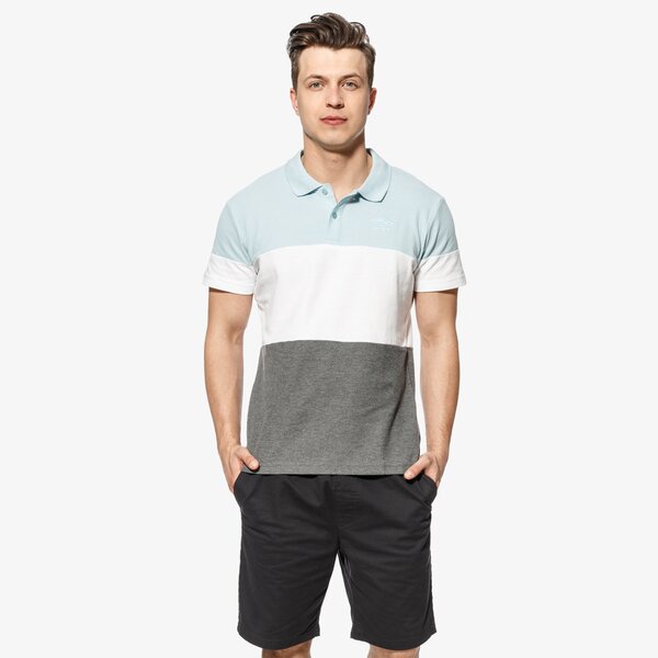 Koszulka polo męska UMBRO POLO BRUCE ul18pom05005 kolor niebieski