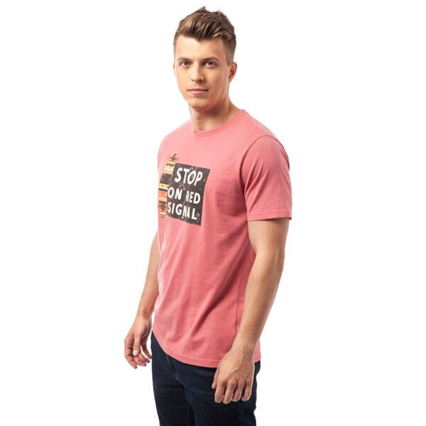 Koszulka męska FEEWEAR T-SHIRT ZERTOS fw15tsm23001 kolor czerwony