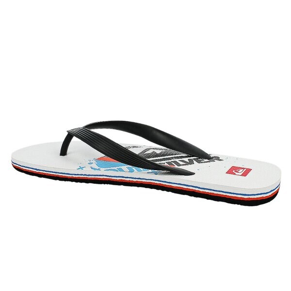 Klapki męskie QUIKSILVER MOLOKAI MW LOGO  eqyl100024xwkb kolor biały