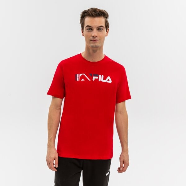 Koszulka męska FILA T-SHIRT MARIO fw22spm021640 kolor czerwony