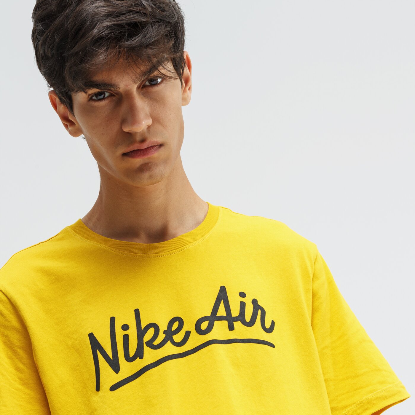 Koszulka męska NIKE T-SHIRT SS M NSW SS AIR 1 bv7637-743 kolor żółty