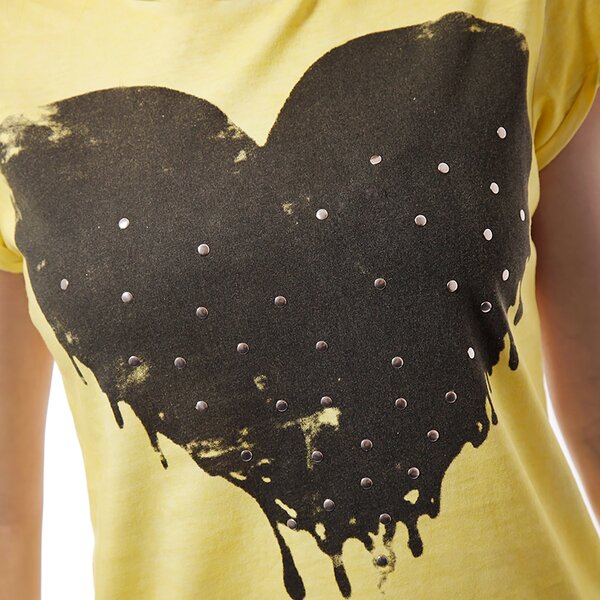 Koszulka damska CONFRONT  T-SHIRT AGNES cf14tsd09002 kolor żółty