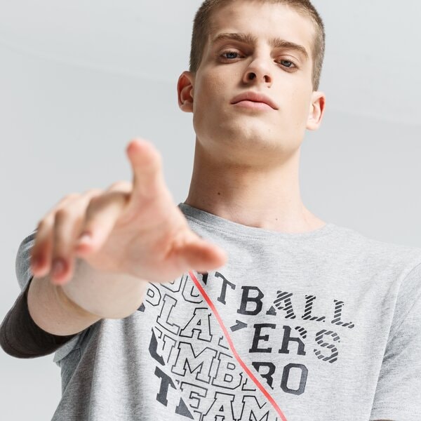 Koszulka męska UMBRO T-SHIRT TIMOTHY ul39tsm19002 kolor szary