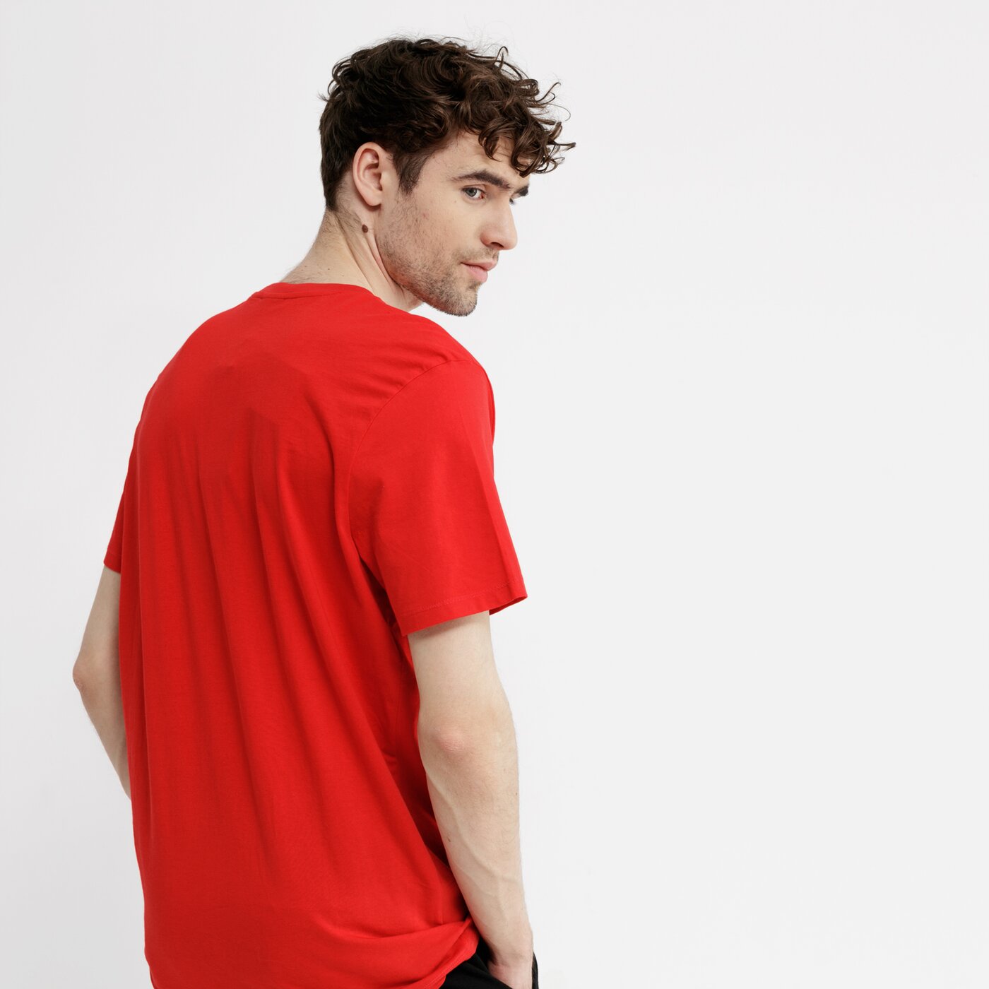 Koszulka męska UMBRO T-SHIRT SS FW LARGE LOGO 65352u-gsl kolor czerwony