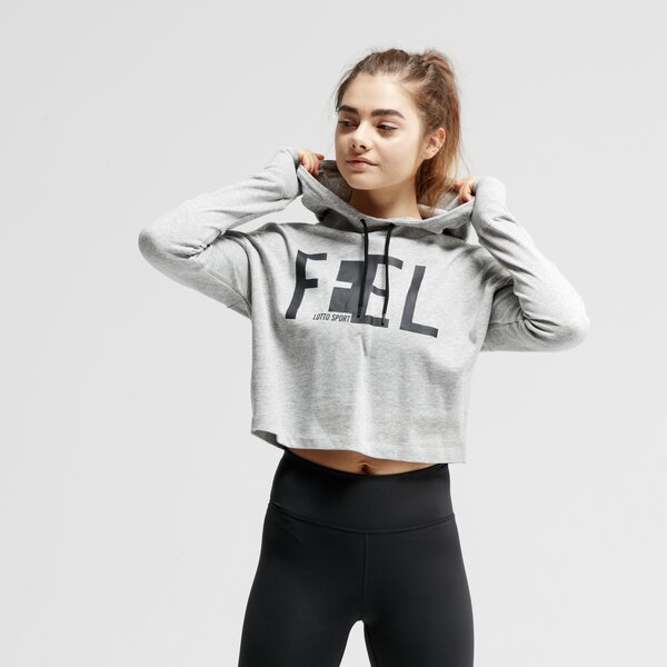 Bluza damska LOTTO BLUZA FEEL-FIT II SWEAT MEL HD CO W 210522-1cw kolor szary