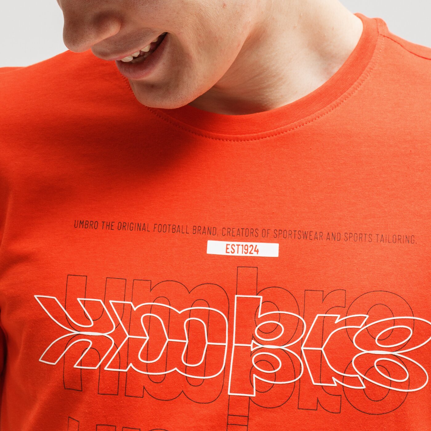 Koszulka męska UMBRO T-SHIRT LOUD ul120tsm28002 kolor pomarańczowy
