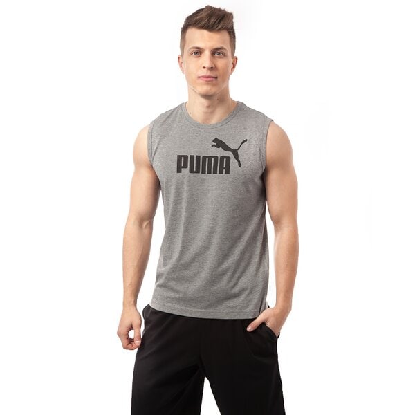 Tank top męski PUMA TANK ESS NO.1 LOGO SL 83185303 kolor szary