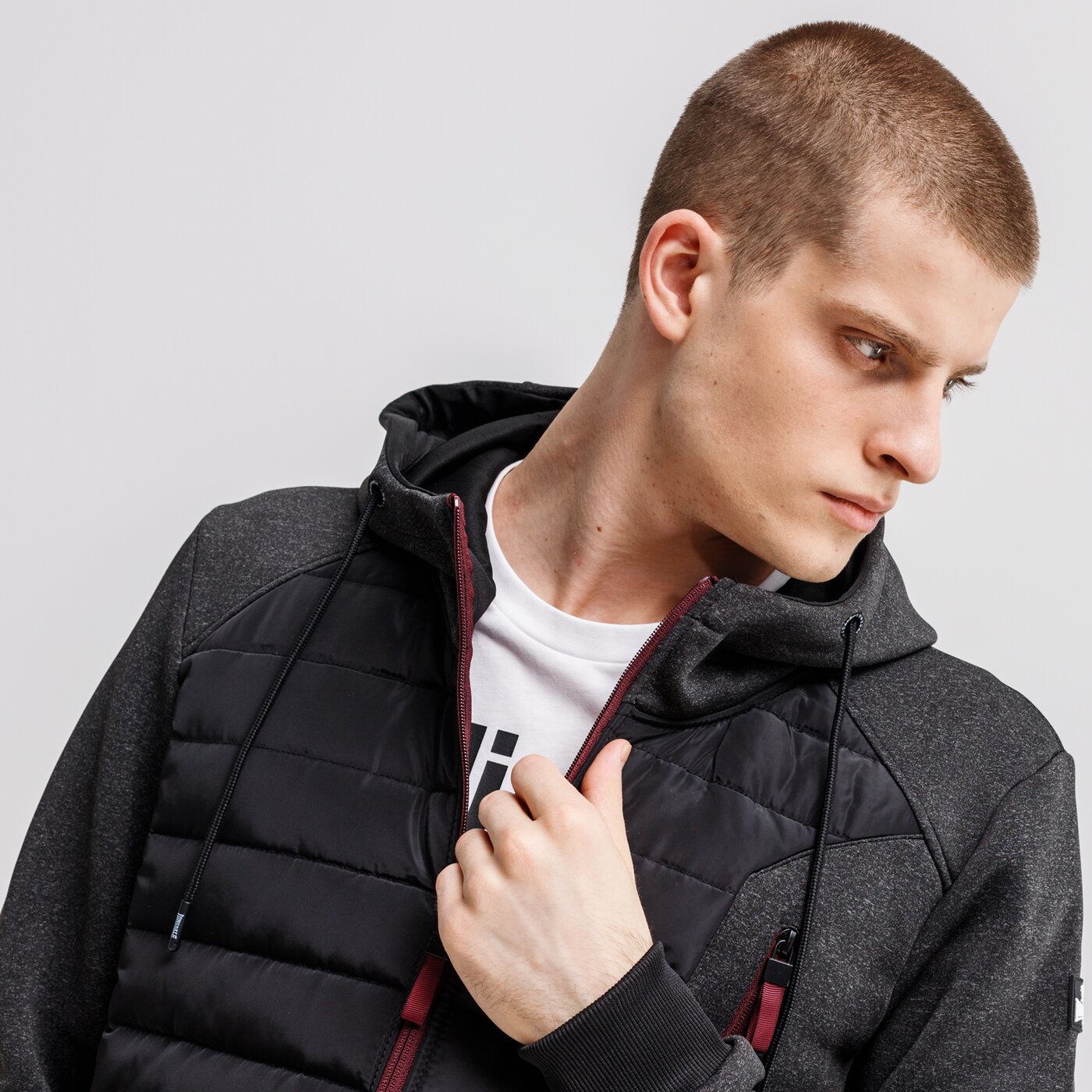 Bluza męska LONSDALE BLUZA FRANDLEY 114048-1052 kolor szary