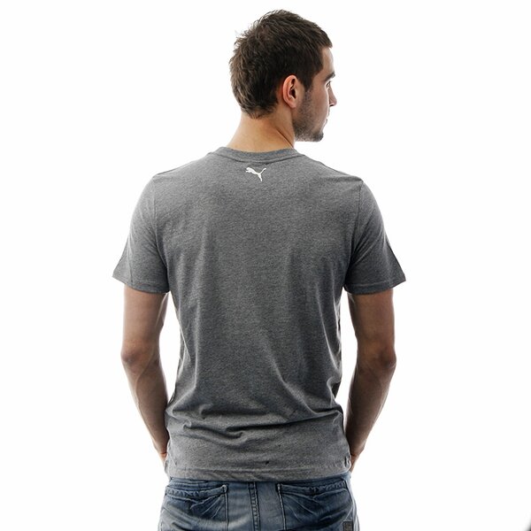 Koszulka męska PUMA T-SHIRT SS PUMA NO 1 LOGO 74315302 kolor szary
