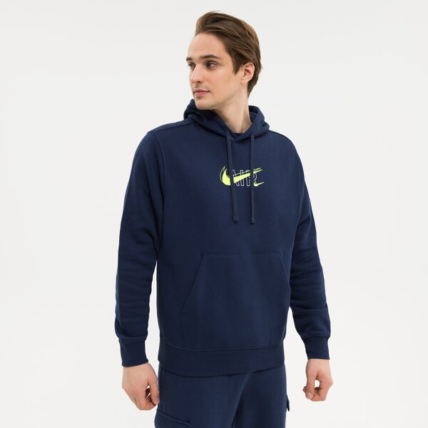 Bluza męska NIKE BLUZA Z KAPTUREM M NSW HOODIE PO AIR PRNT PACK dd9694-410 kolor granatowy