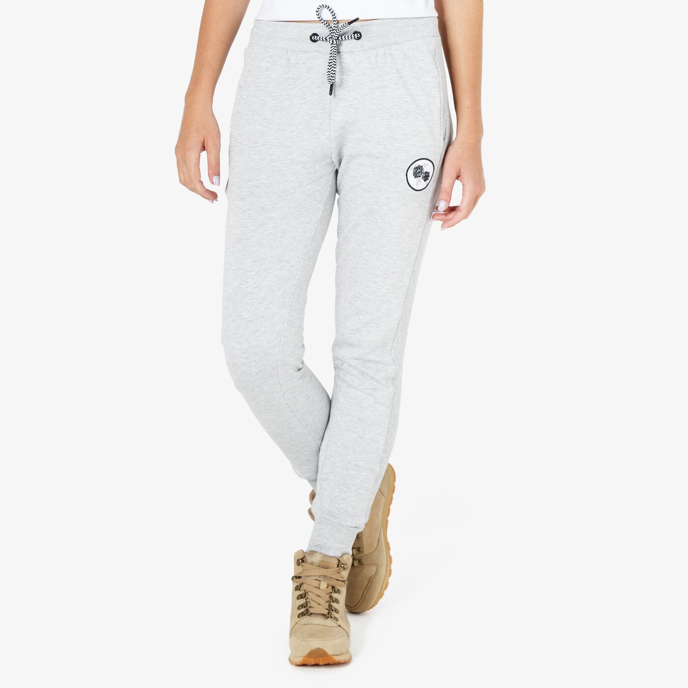 Spodnie dresowe damskie UMBRO SPODNIE CALCITE ul38spd05002 kolor szary