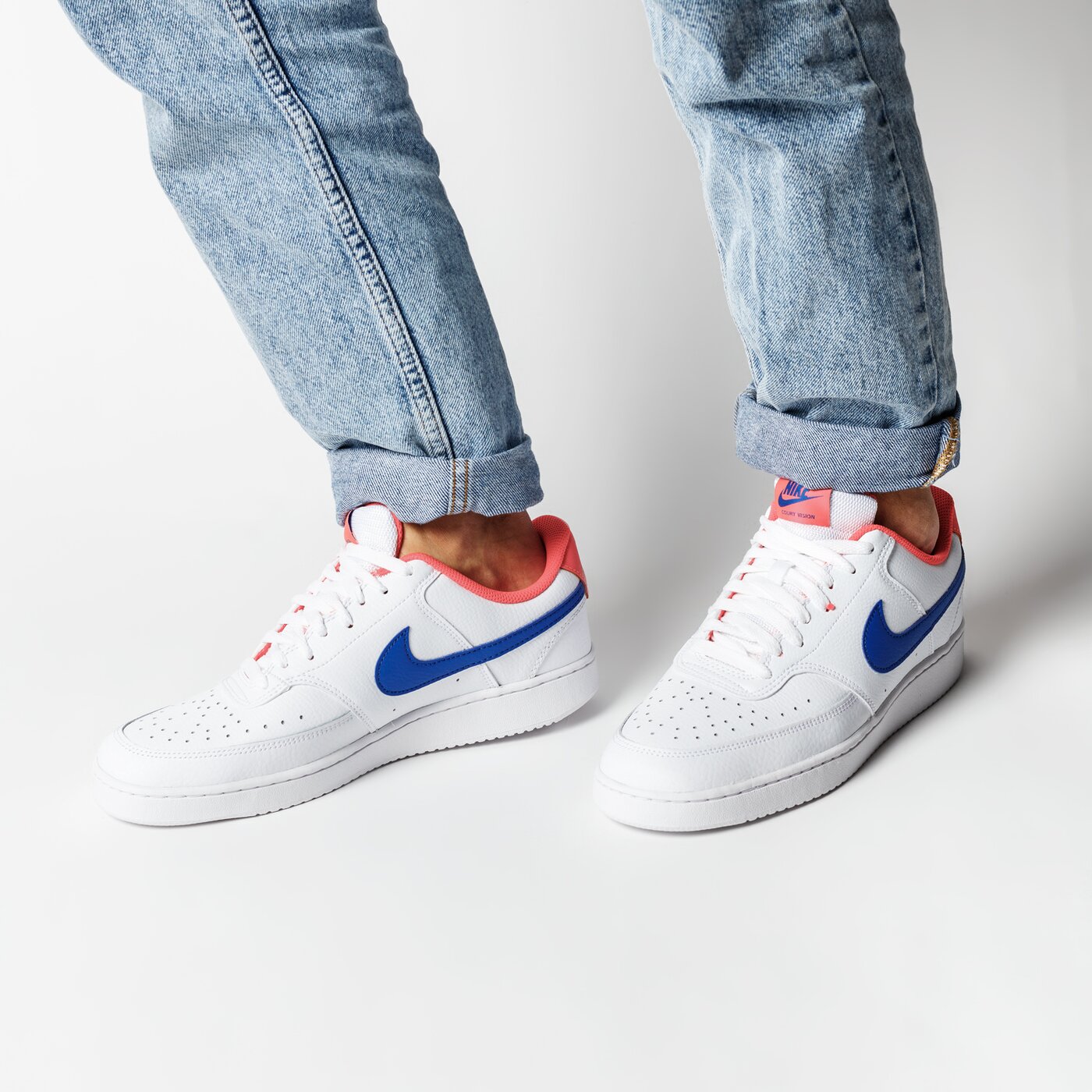 Buty sportowe męskie NIKE COURT VISION LOW cd5463-104 kolor biały