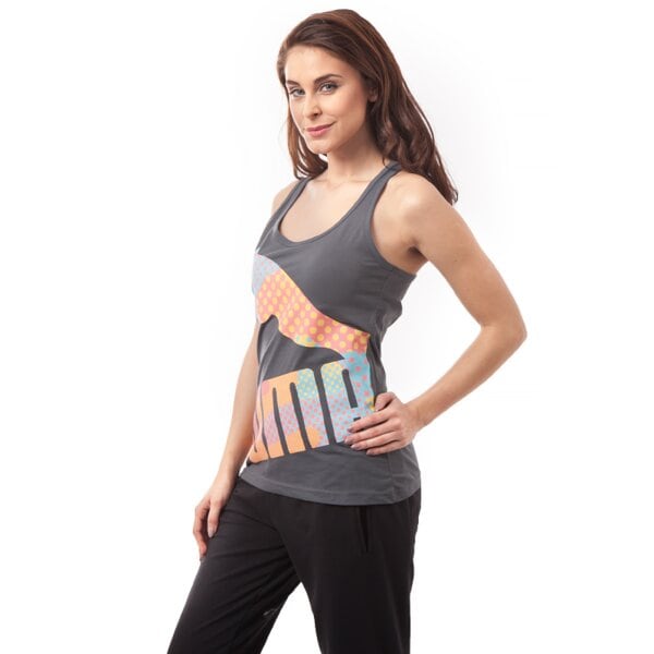 Top damski PUMA TANK STYLE INJ TANK 83217816 kolor szary