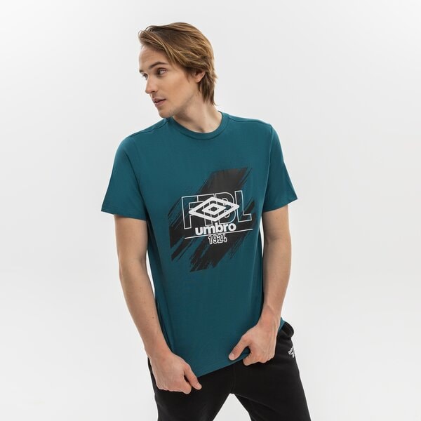 Koszulka męska UMBRO T-SHIRT FW FTBL GRAPHIC 66141u-lb3 kolor niebieski