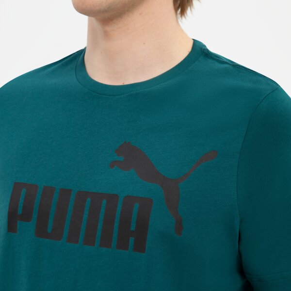 Koszulka męska PUMA T-SHIRT ESS LOGO TEE (S) 586667 20 kolor zielony
