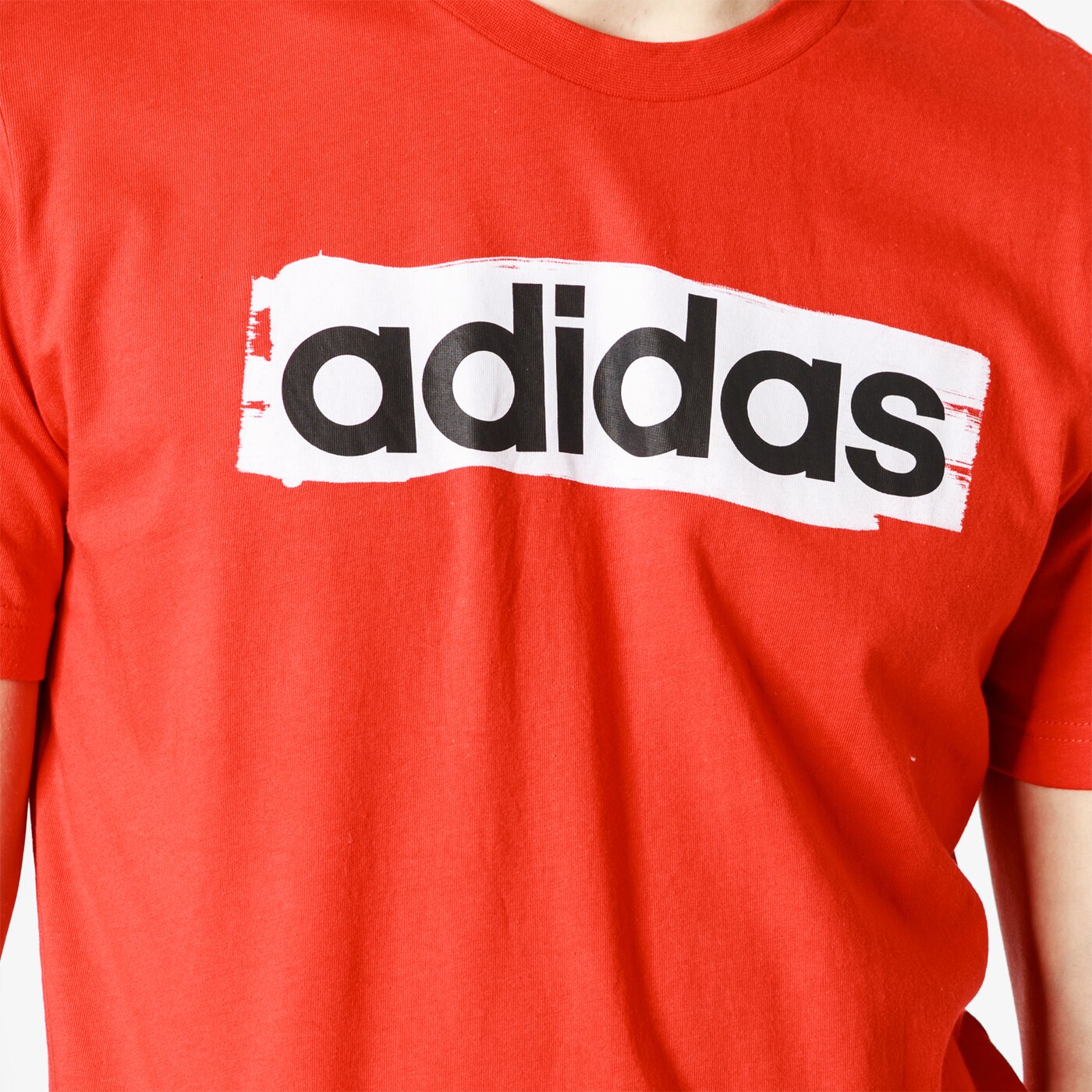 Koszulka męska ADIDAS T-SHIRT SS E LIN BRUSH T dv3053 kolor czerwony