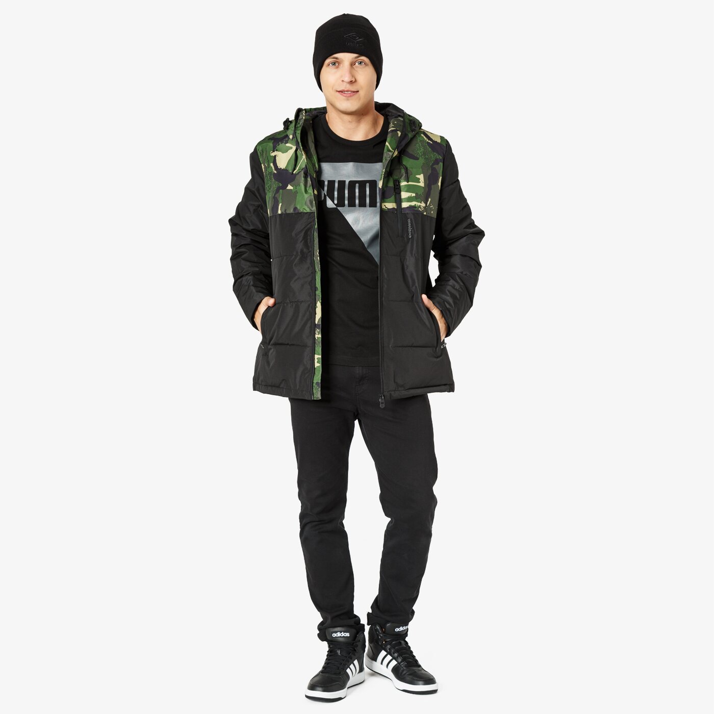 Kurtka zimowa męska UMBRO KURTKA DIOPSIDE ul38kum10001 kolor czarny