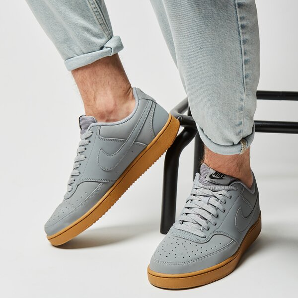 Buty sportowe męskie NIKE COURT VISION LOW  cd5463-009 kolor szary