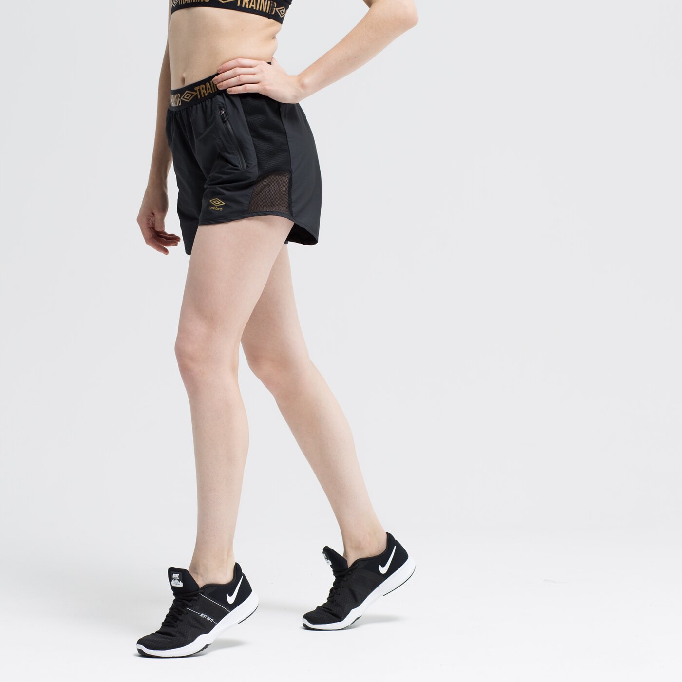 Spodenki damskie UMBRO SZORTY TYBETO ul39szd01001 kolor czarny