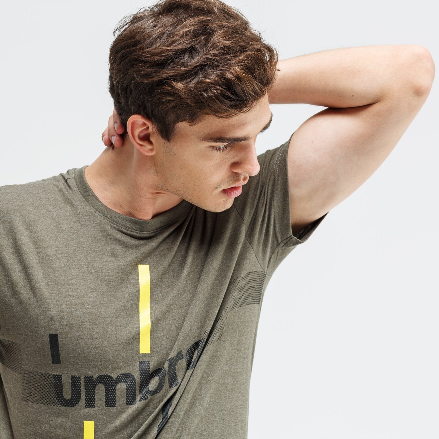 Koszulka męska UMBRO T-SHIRT RAPHAEL ul39tsm23002 kolor khaki