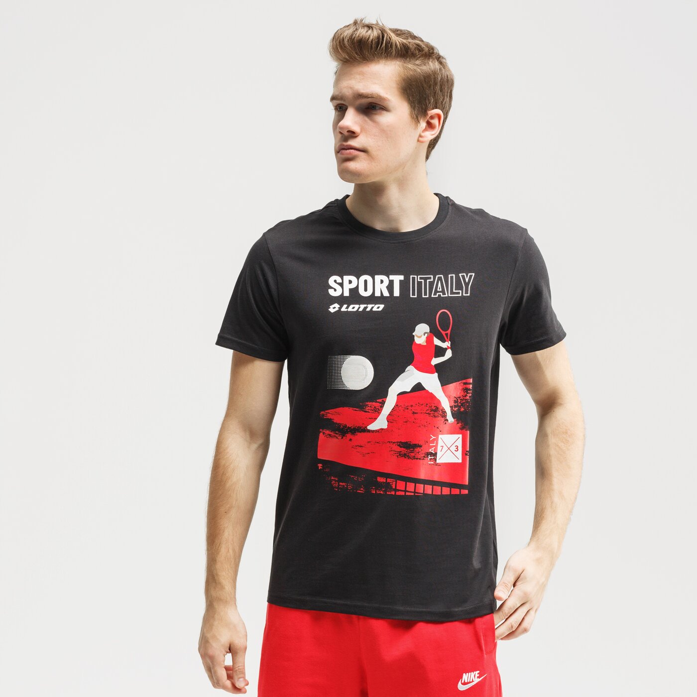 Koszulka męska LOTTO T-SHIRT OPUS lo120tsm16001 kolor czarny