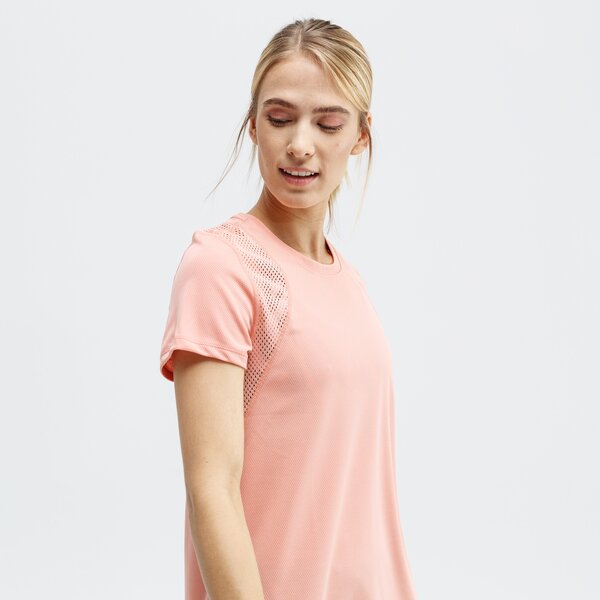 Koszulka damska NIKE T-SHIRT SS W NK RUN SS 890353-606 kolor różowy