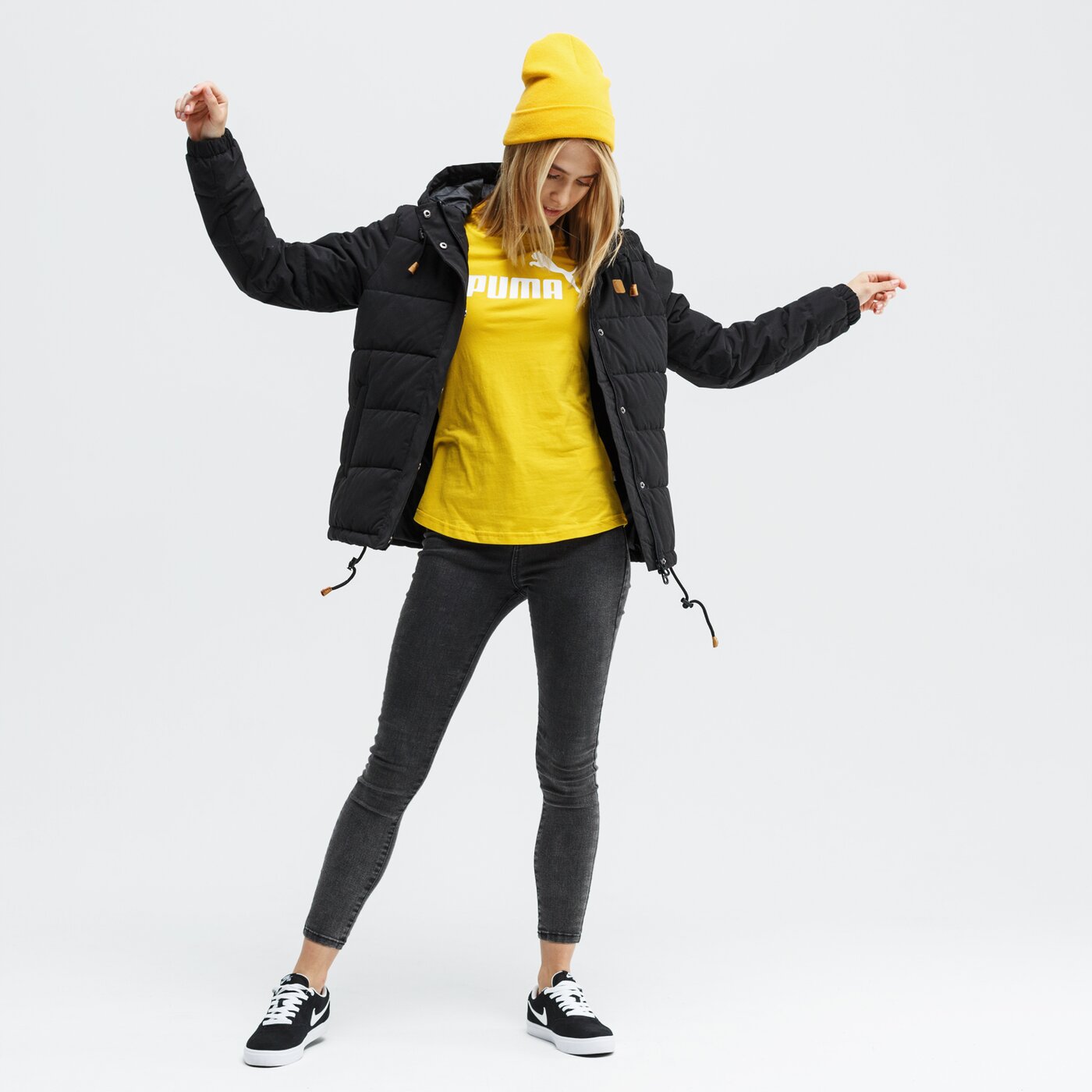 Koszulka damska PUMA T-SHIRT SS AMPLIFIED 58046620 kolor żółty