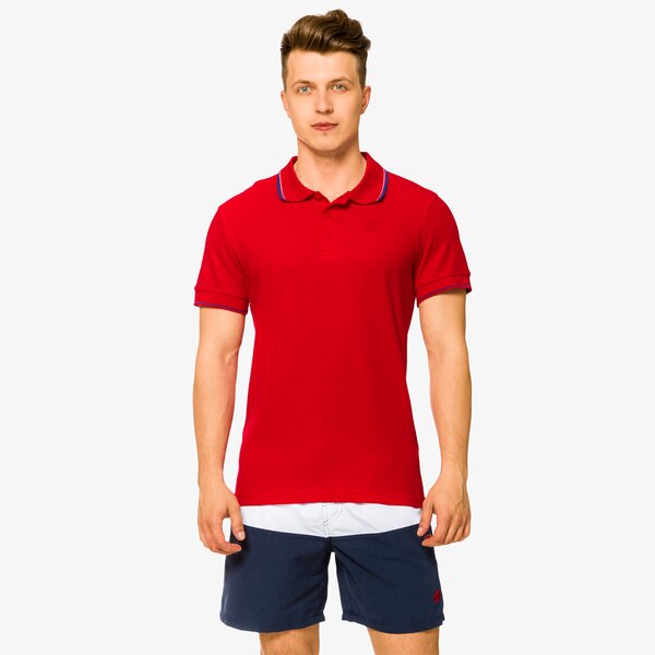 Koszulka polo męska UMBRO POLO DIEGO ul17pom03001 kolor czerwony