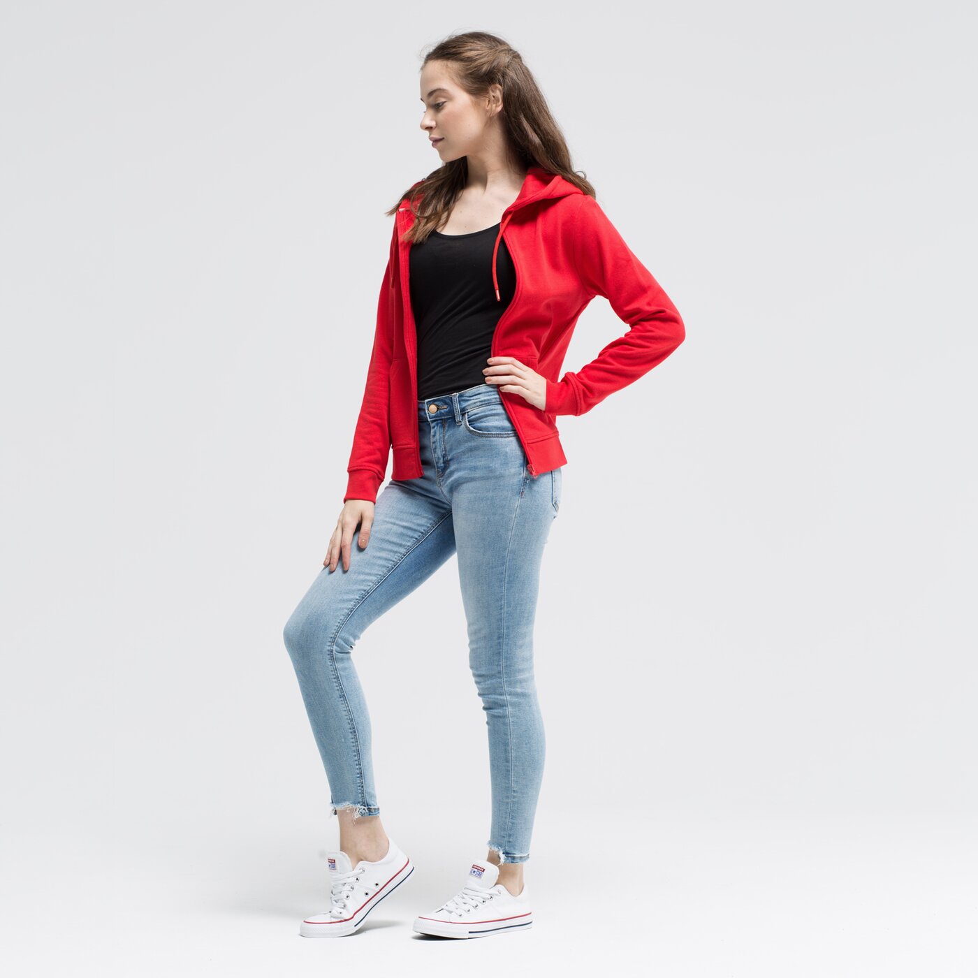 Bluza damska UMBRO BLUZA ROZPINANA Z KAPTUREM OTAMA ul39bld21002 kolor czerwony