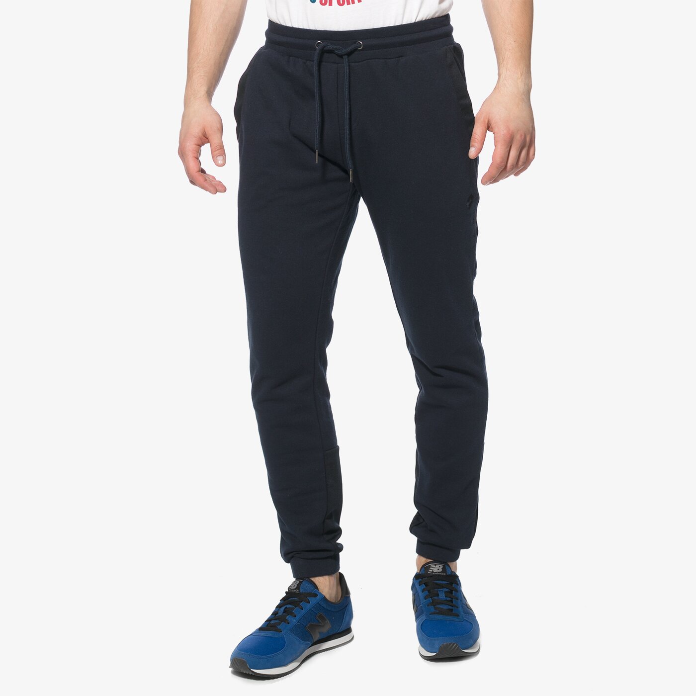 Spodnie dresowe męskie LOTTO SPODNIE WREN lo18spm16001 kolor granatowy