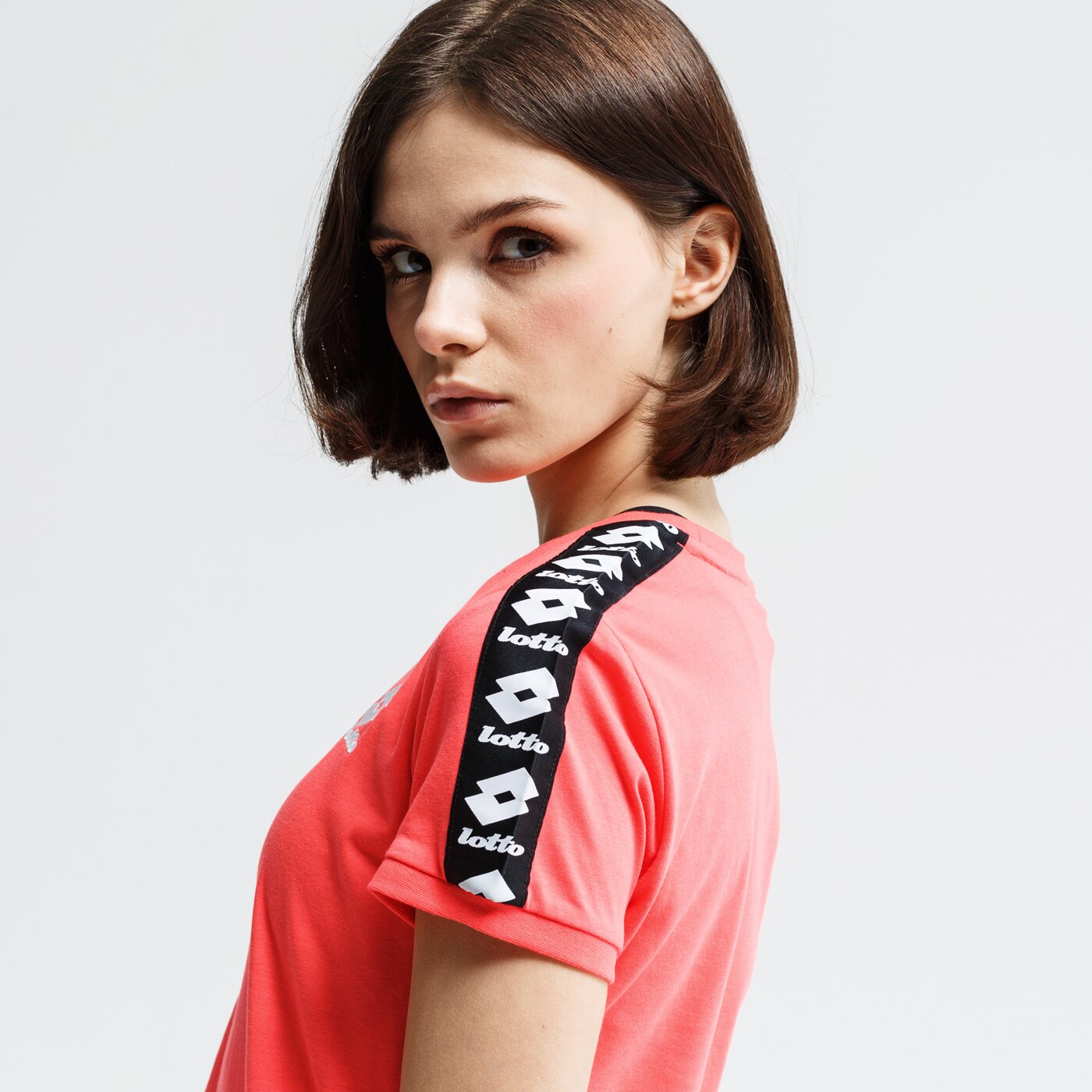 Koszulka damska LOTTO T-SHIRT ATHLETICA CLASSIC W JS 213429-4m6 kolor czerwony