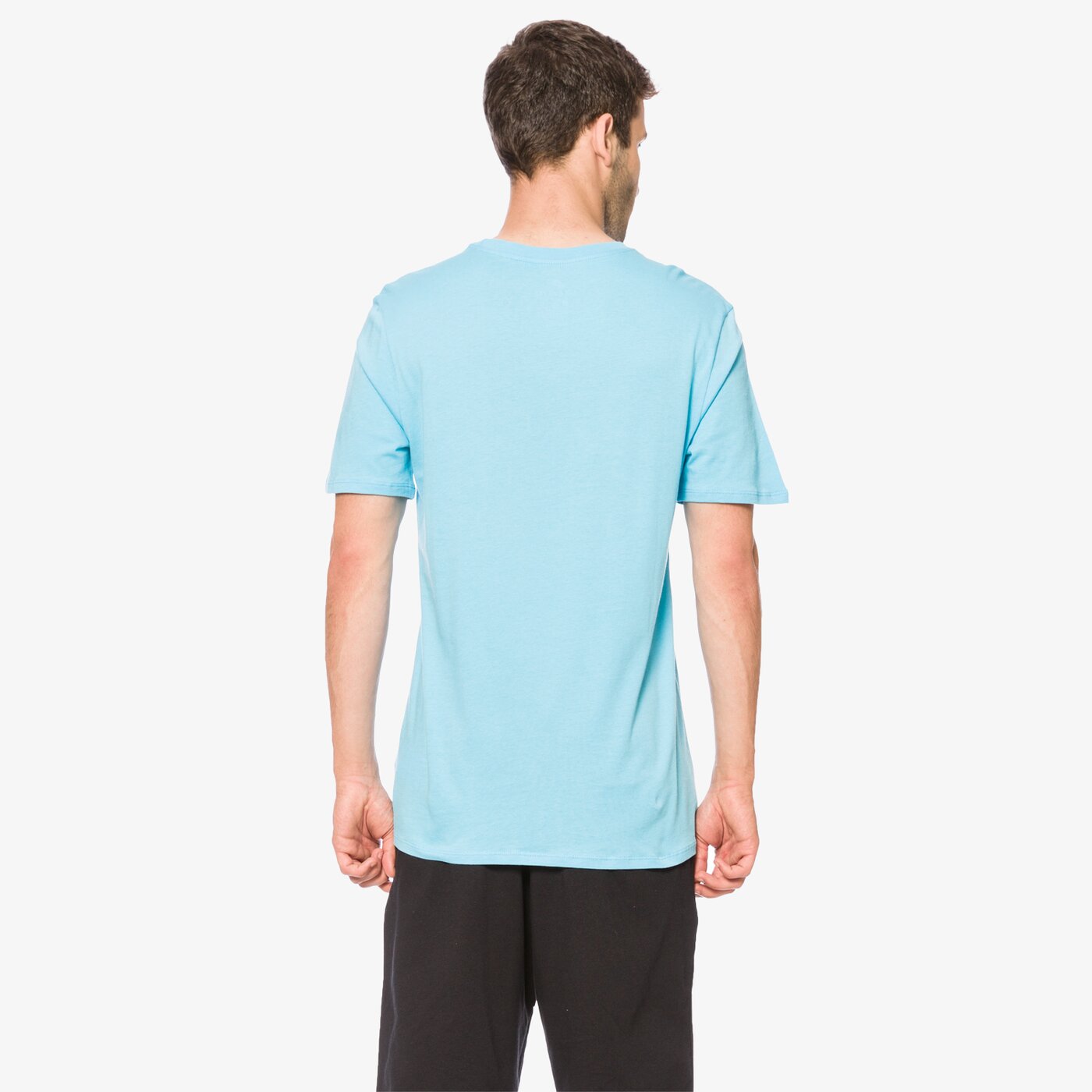 Koszulka męska NIKE T-SHIRT M NET PHOTO BLK 850669432 kolor niebieski