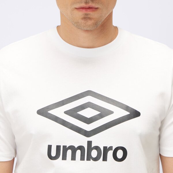 Koszulka męska UMBRO T-SHIRT LARGE LOGO 66413u-13u kolor biały