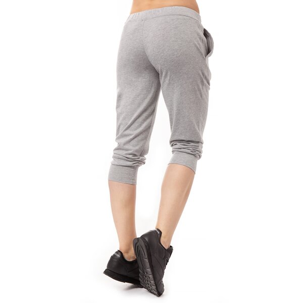 Spodnie dresowe damskie REEBOK SPODNIE EL JERS 3/4 PNT b86715 kolor szary