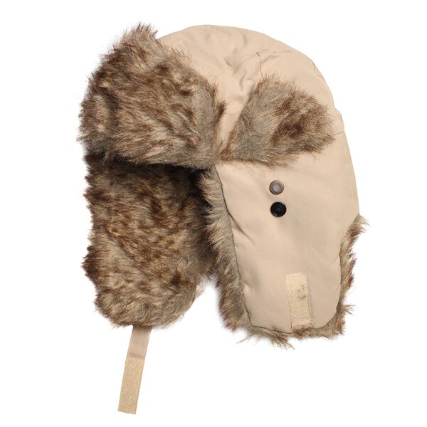 Czapka zimowa damska CONFRONT CZAPKA Z ASKIM BROWN cf31cauz09002 kolor beżowy
