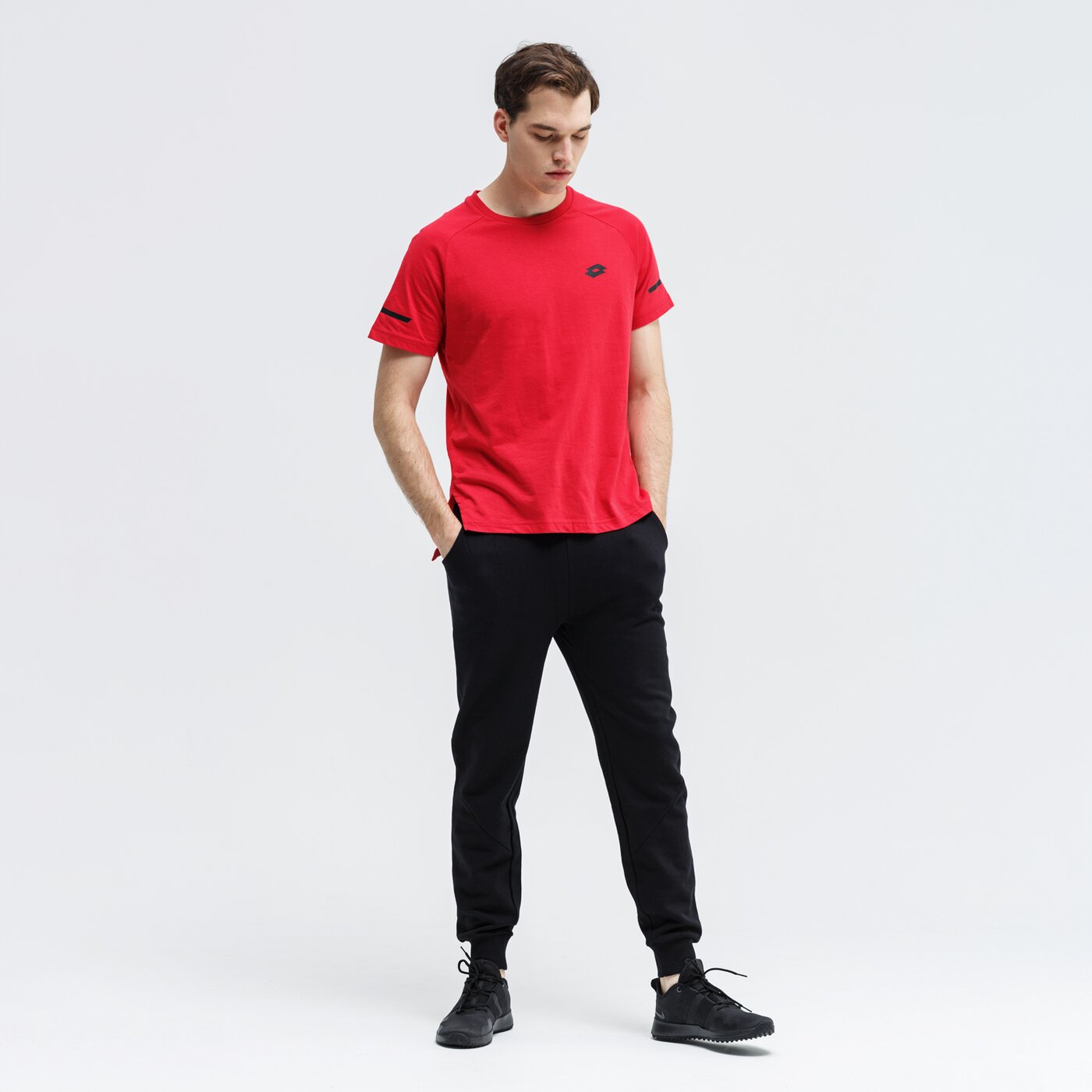 Koszulka męska LOTTO T-SHIRT SS DINAMICO RGL CO 211378-26l kolor czerwony