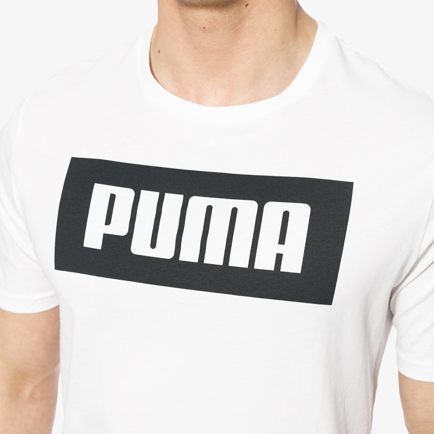 Koszulka męska PUMA T-SHIRT SS REBEL BASIC 85055402 kolor biały
