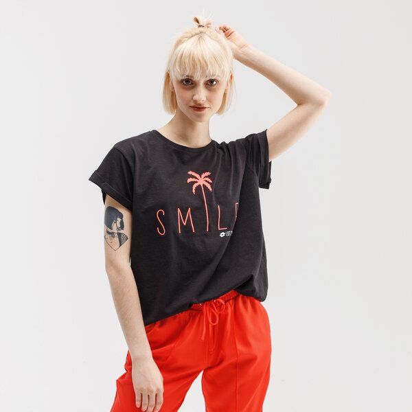 Koszulka damska LOTTO T-SHIRT SMILE W PL 213490-1cl kolor czarny