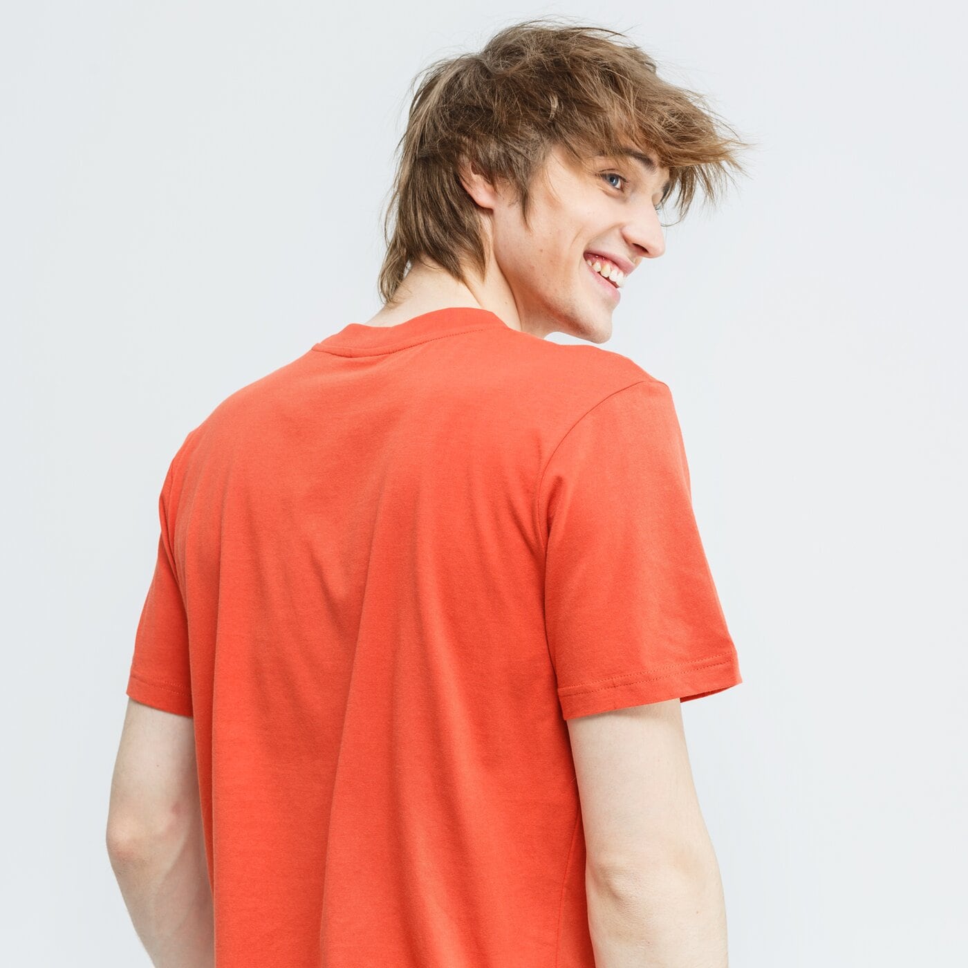 Koszulka męska UMBRO T-SHIRT LARGE LOGO 65802u-jgc kolor pomarańczowy